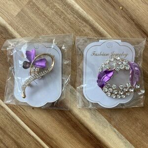 Retro Rhinestone and Enamel Pins